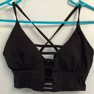 Buffbunny Black  Small Strappy Bralette